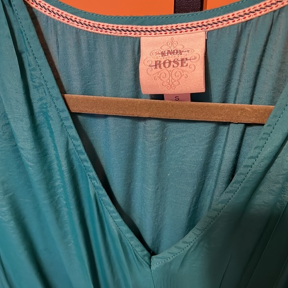 Knox Rose teal ruffle dress size small - Picture 5 of 15